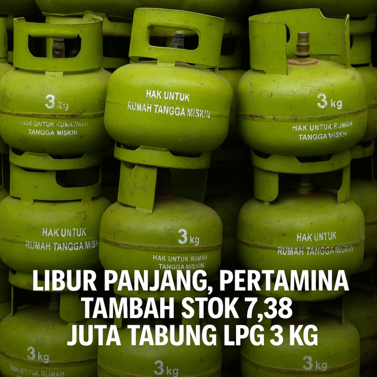 Libur Panjang Pertamina Tambah Stok 7,38 Juta Tabung LPG 3 Kg
