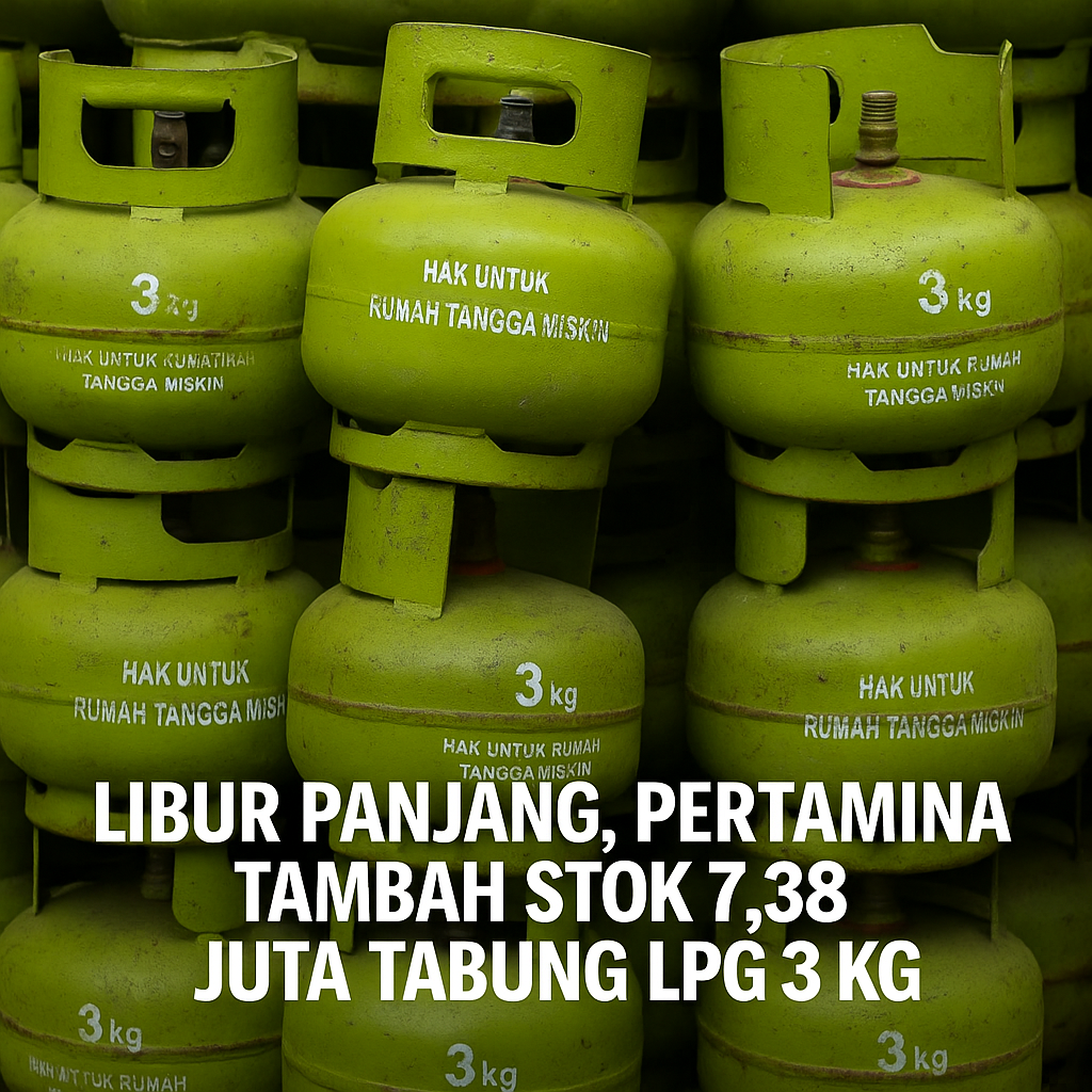 Libur Panjang Pertamina Tambah Stok 7,38 Juta Tabung LPG 3 Kg