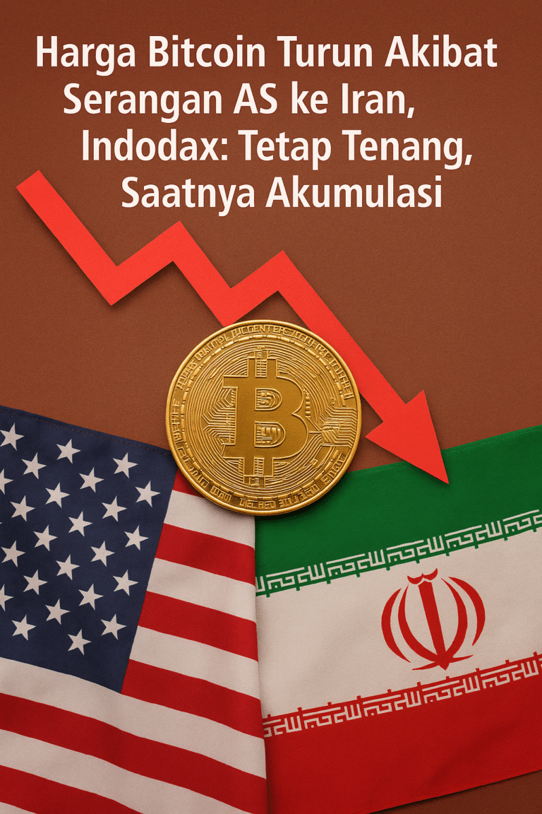 Harga Bitcoin Turun Akibat Serangan AS ke Iran, Indodax: Tetap Tenang, Saatnya Akumulasi
