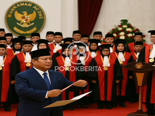 Presiden Prabowo Saksikan Pengukuhan