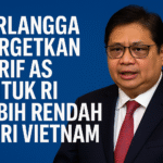 Airlangga Targetkan Tarif AS untuk RI Lebih Rendah dari Vietnam